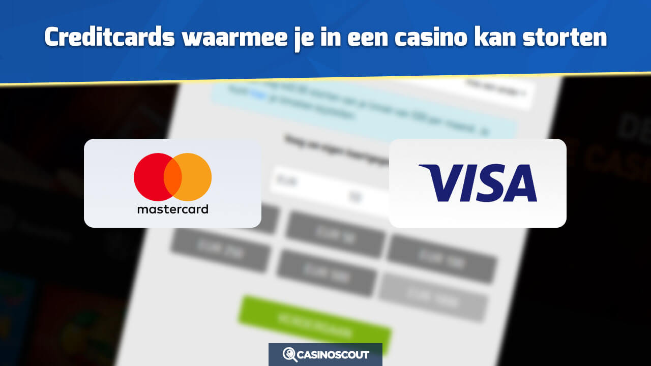 Creditcards waarmee je in een casino kan storten