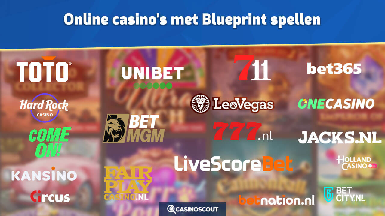 Casino's met Blueprint spellen