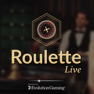 Live roulette logo achtergrond