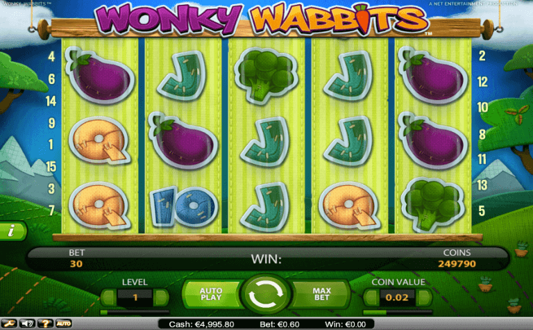 Wonky Wabbits Gratis Spins