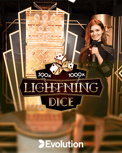 Lightning Dice logo achtergrond