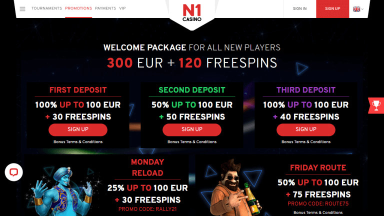 N1 Casino Screenshot 2