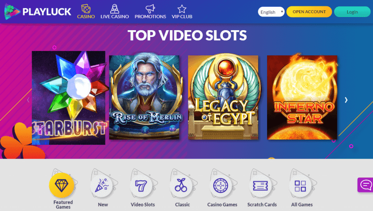Playluck Casino Screenshot 2
