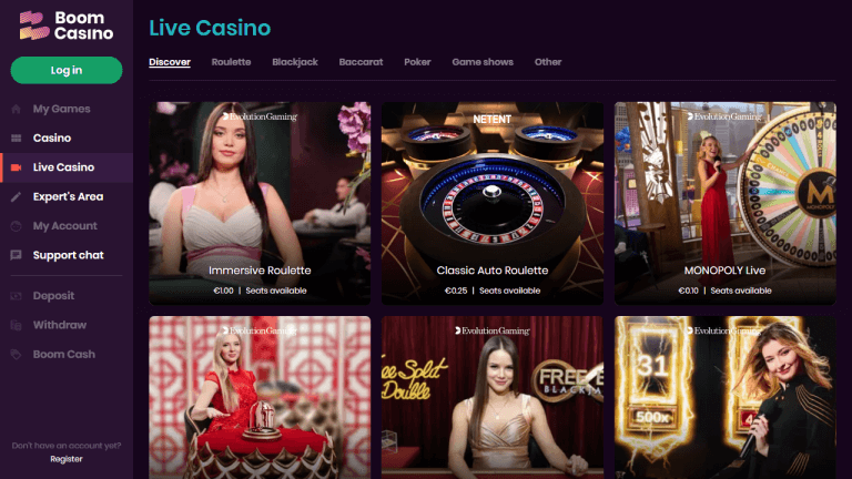 Boom Casino Screenshot 3