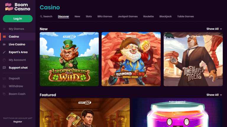Boom Casino Screenshot 2