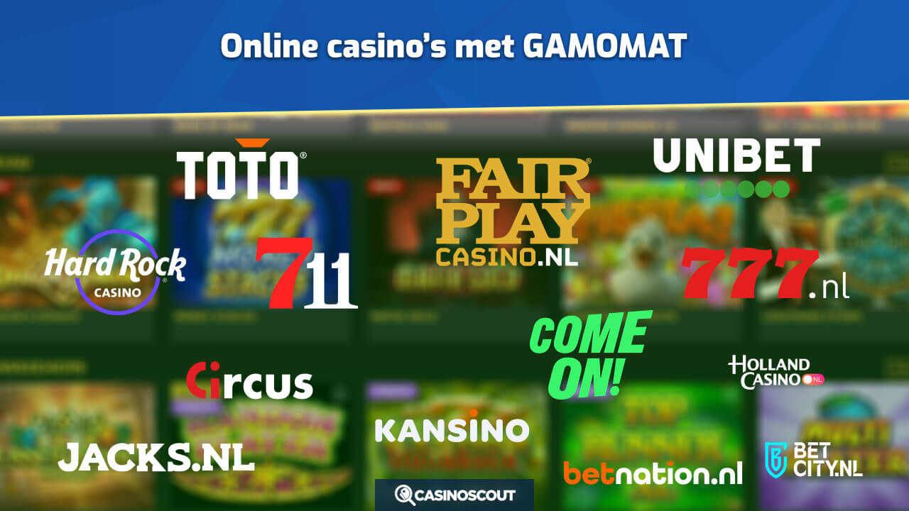 Alle GAMOMAT casino's in Nederland