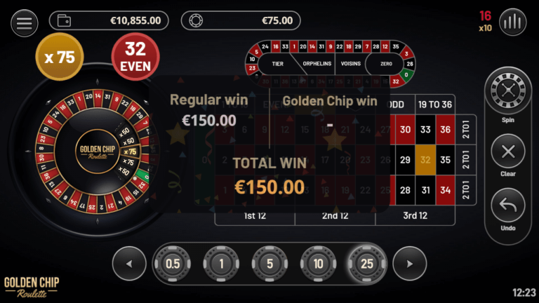Golden Chip Roulette Bonus