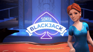 Sonya Blackjack logo achtergrond