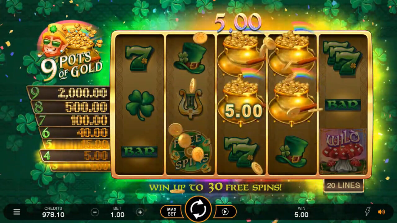 9 Pots Of Gold Review