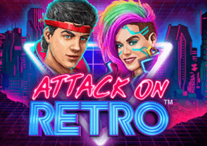 Attack On Retro logo achtergrond