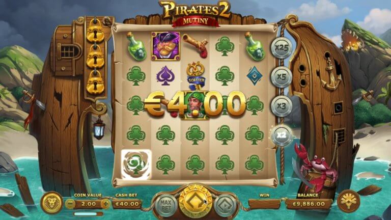 Pirates 2: Mutiny Gratis Spins