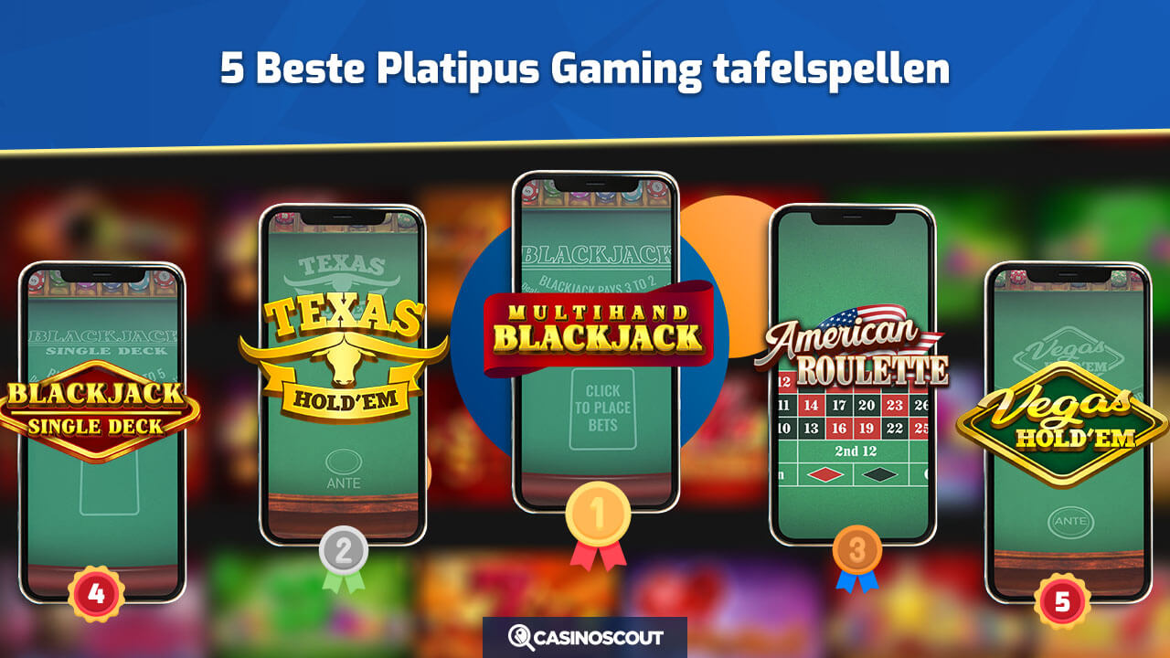 5 beste Platipus Gaming tafelspellen