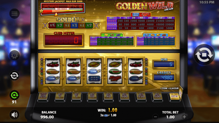 Golden Wild Arcade Bonus