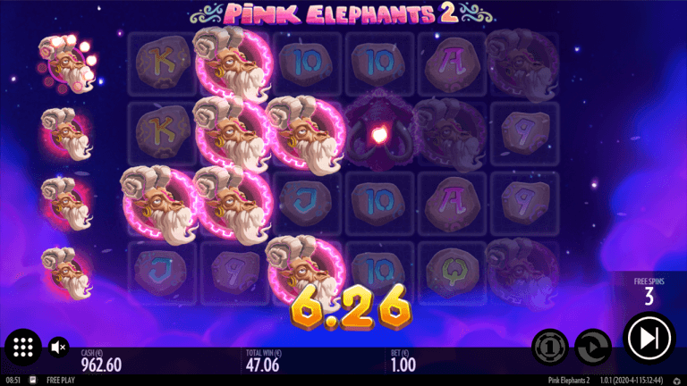 Pink Elephants 2 Gratis Spins