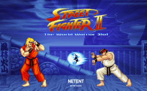 Street Fighter 2: The World Warrior logo achtergrond