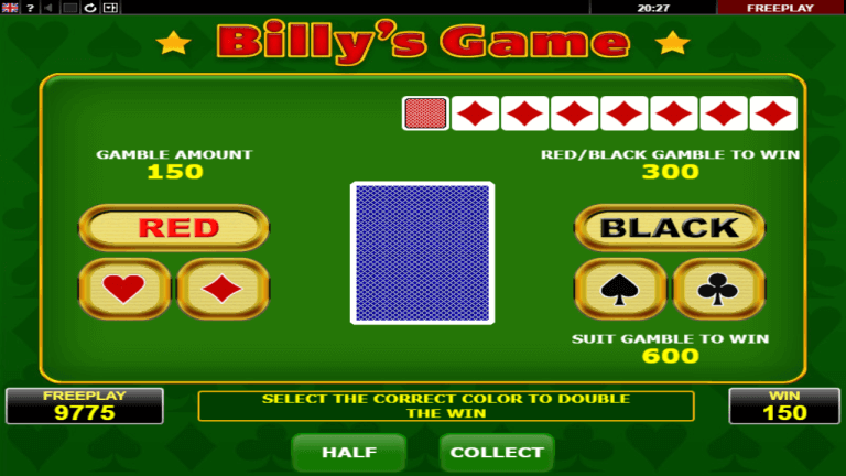 Billy’s Game Bonus