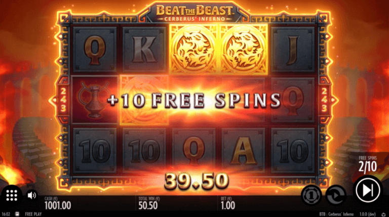 Beat The Beast: Cerberus Inferno Gratis Spins