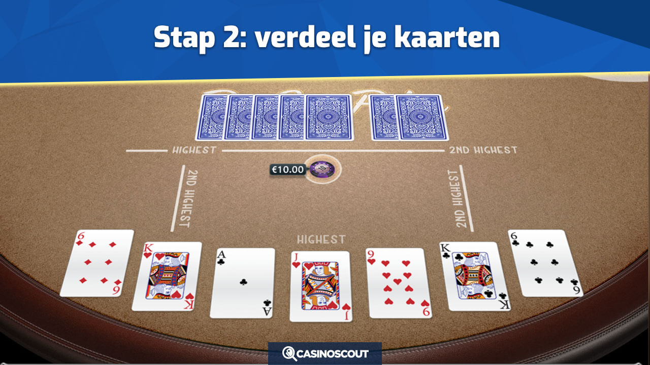 Kaarten delen Pai Gow