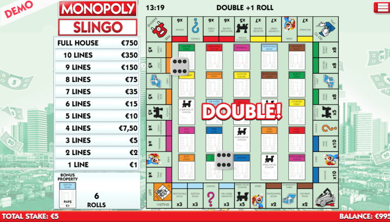 Slingo Monopoly Online