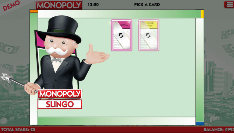 Slingo Monopoly Bonus