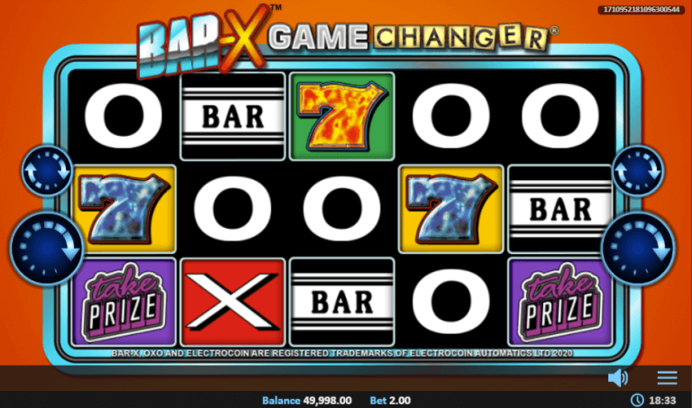 bar x game changer slot