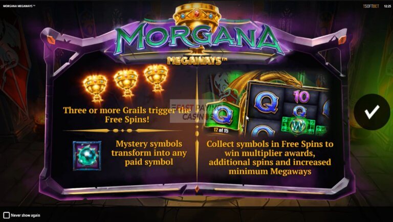 Morgana Megaways Gratis Spins