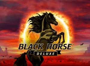 Black Horse Deluxe logo achtergrond