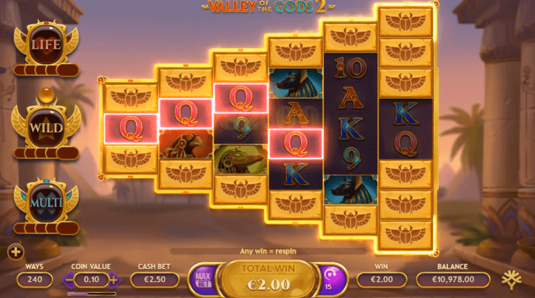 Valley Of The Gods 2 Gratis Spins