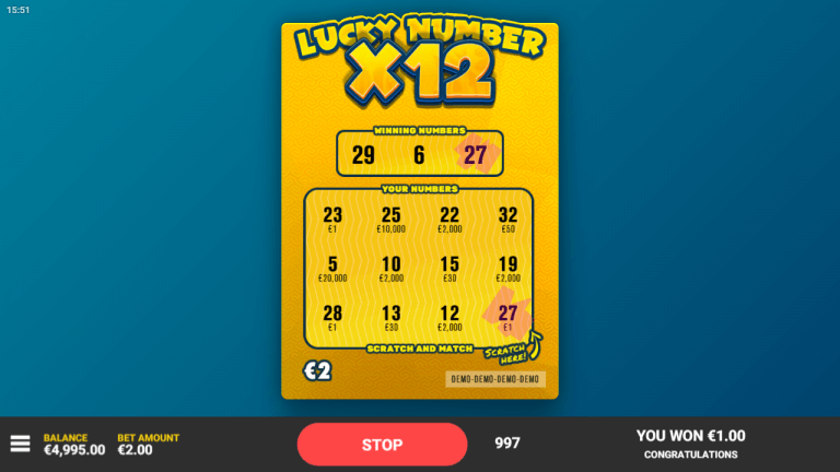 Lucky Number x12 Review