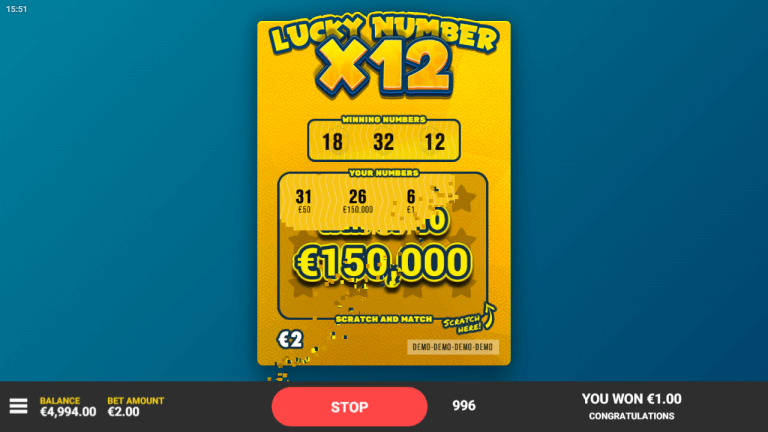 Lucky Number x12 Online