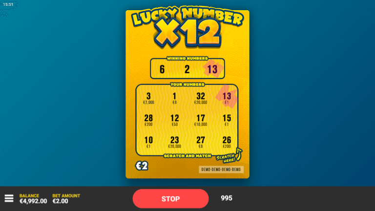 Lucky Number x12 spelen