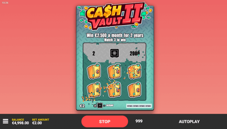 Cash Vault II Bonus