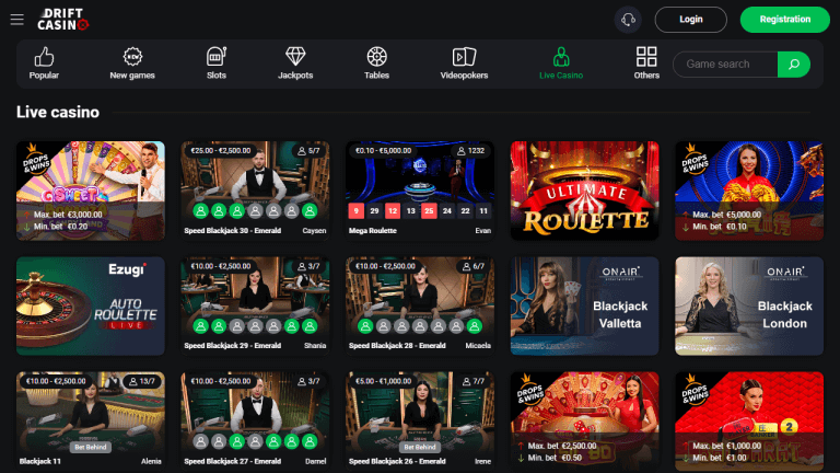 Drift Casino Screenshot 3