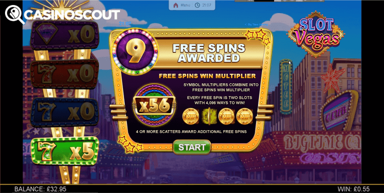 Slot Vegas Megaquads Gratis Spins