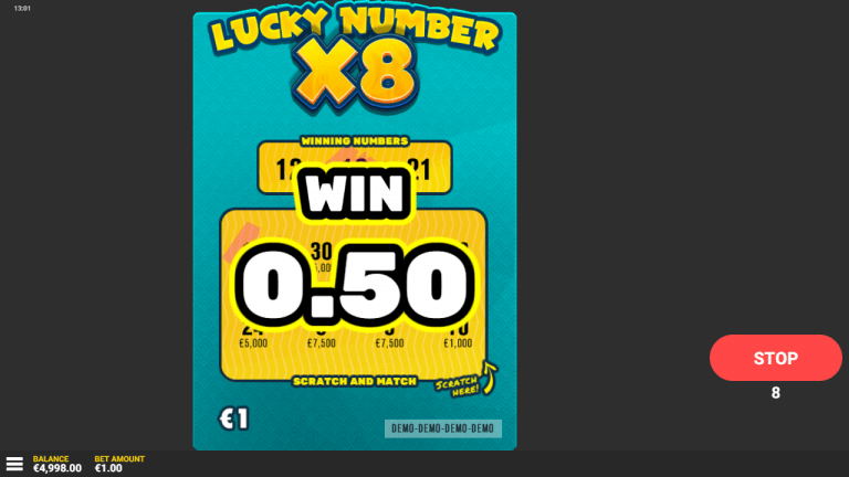 Lucky Number x8 Bonus