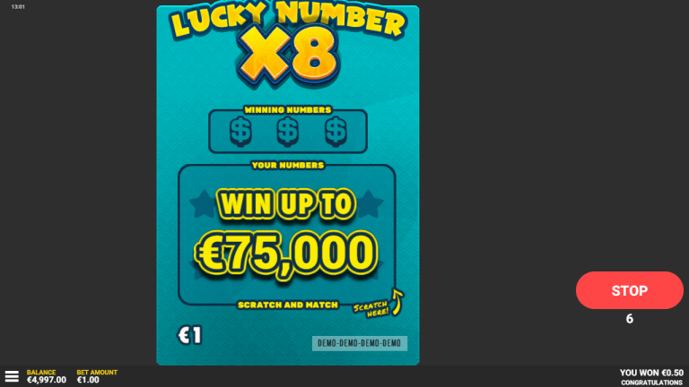 Lucky Number x8 Online