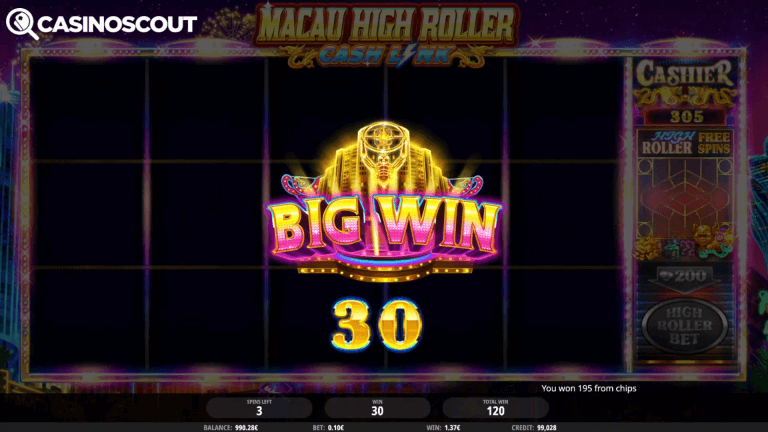 Macau High Roller Bonus