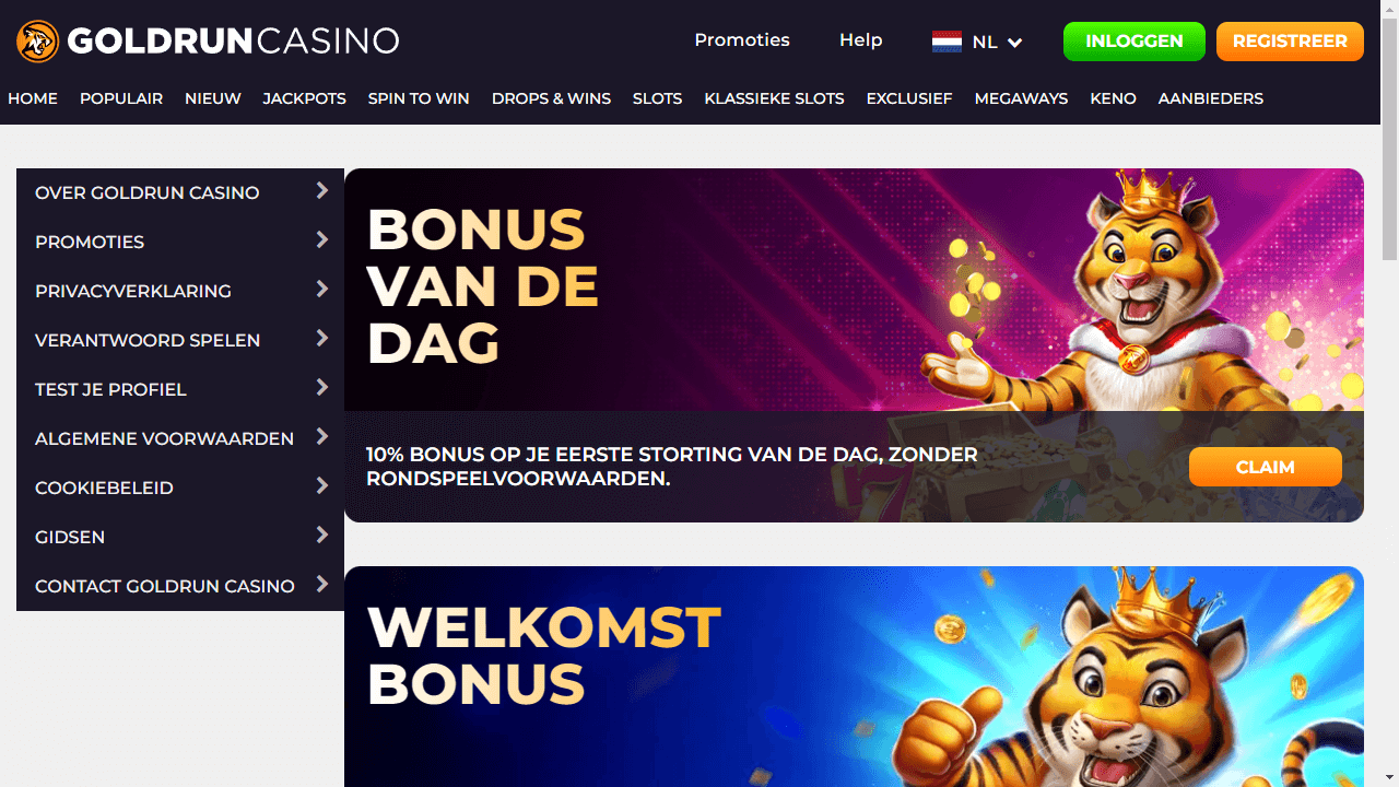 Goldrun Casino bonus aanbod