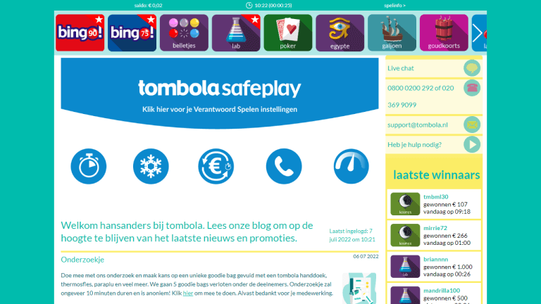 Tombola Screenshot 1