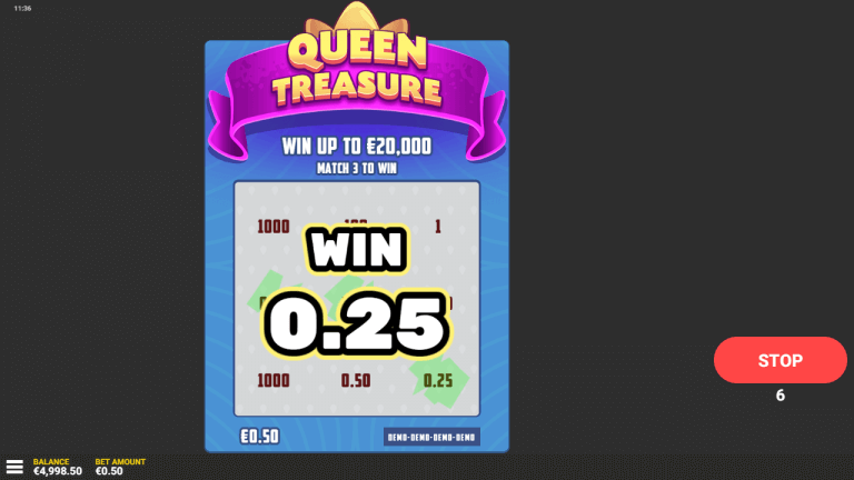 Queen Treasure Bonus