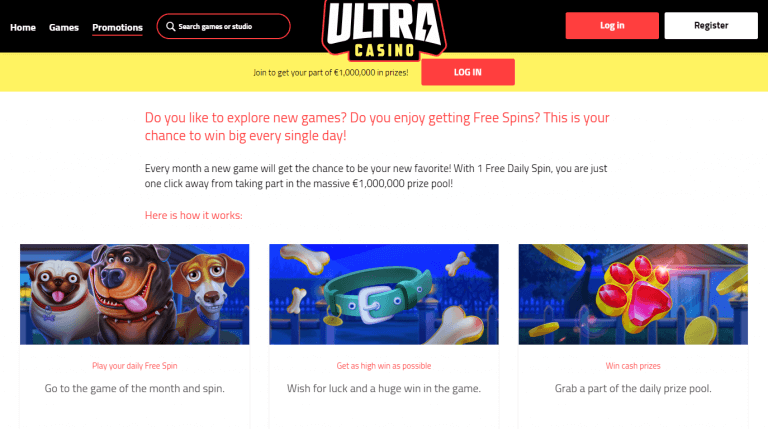 Ultra Casino Screenshot 3