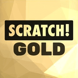 Scratch! Gold logo achtergrond