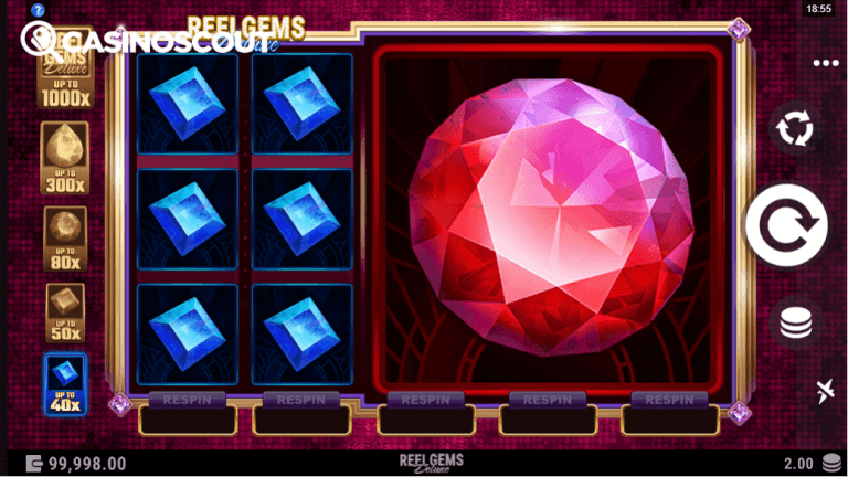 Reel Gems Deluxe Bonus