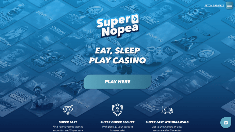 SuperNopea Casino Screenshot 1