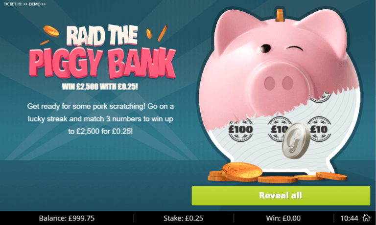 Raid the Piggy Bank Online