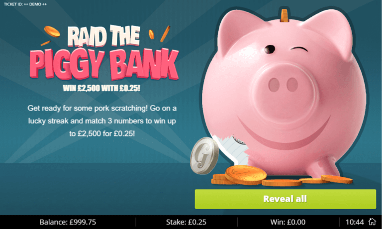 Raid the Piggy Bank Bonus