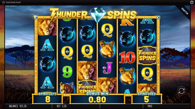 Lion Thunder Spin Boost Bonus