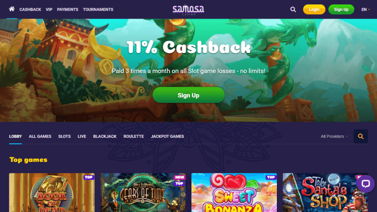 Samosa Casino Screenshot 1