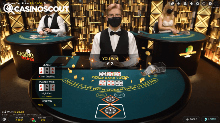 Three Card Poker Online