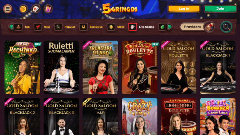 5 Gringos Casino Screenshot 3